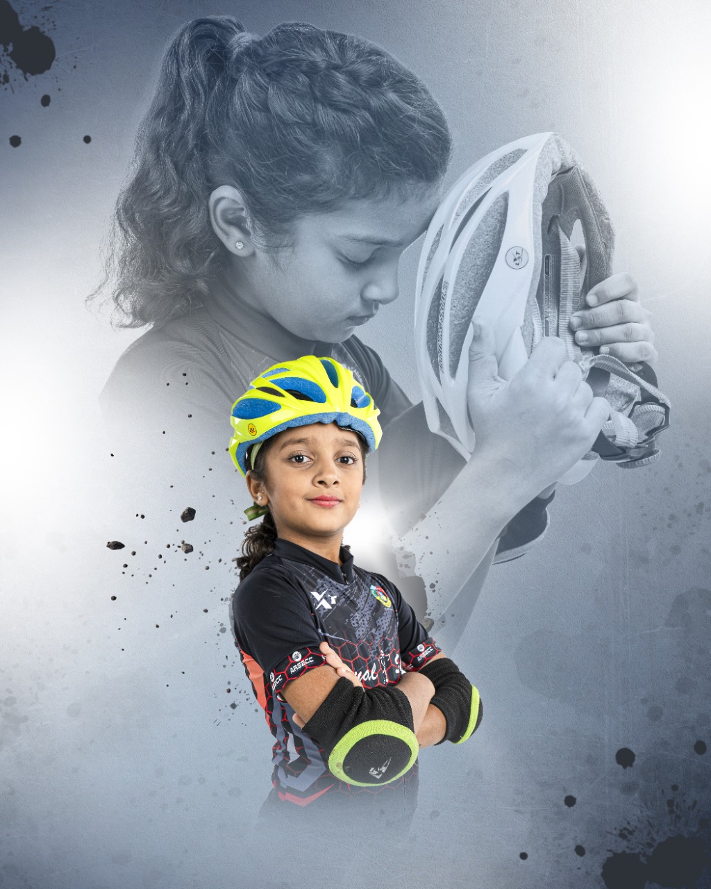 Skaters performing high-speed skating moves